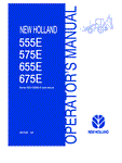 555E, 575E, 655E, 675E OM Serial # 031009910 and Above - New Holland Operator's Manual 86570568 Download PDF - Manual labs