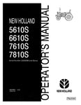 5610S, 6610S, 7610S, 7810S - New Holland Operator's Manual 86579555 Download PDF - Manual labs