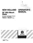 50 Inch Mid Mount Blade for Lawn and Garden Tractors - New Holland Operator's Manual 86602579 Download PDF - Manual labs