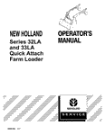 32LA, 33LA Series Quick Attach Loader for TN Series Tractors - New Holland Operator's Manual 86642394 Download PDF - Manual labs