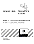 63CSH - New Holland Operator's Manual 87300092 Download PDF - Manual labs
