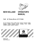 704D 60` Front Dozer Blade for TC tractors - New Holland Operator's Manual 87300413 Download PDF - Manual labs