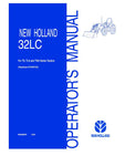 32LC Front End Loader for TNA & TLA Tractors - New Holland Operator's Manual 87520575 Download PDF - Manual labs