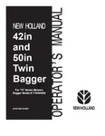 42 inch and 50 inch Twin Bagger For G Series Tractors - New Holland Operator's Manual 87597468 Download PDF - Manual labs