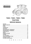 New Holland T5030, T5040, T5050, T5060 Tractor Service Repair Manual 87679925A - Manual labs