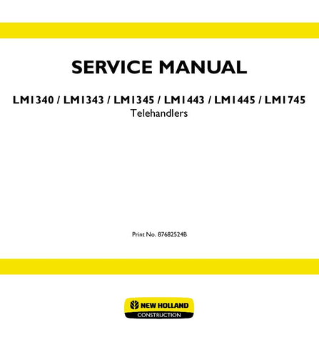 New Holland LM1340, LM1343, LM1345, LM1443, LM1445, LM1745 Service Repair Manual 87682524B - Manual labs