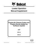 Bobcat Loader Supplement Operation & Maintenance Manual 6987278 - Manual labs