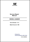 CATERPILLAR 950 WHEEL LOADER SERVICE REPAIR MANUAL 81J - PDF FILE - Manual labs