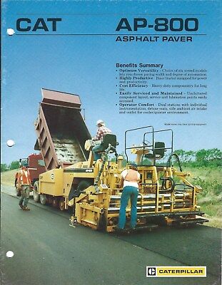 CATERPILLAR AP-800 ASPHALT PAVER SERVICE REPAIR MANUAL 1BF - Manual labs