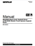 CATERPILLAR BG655D ASPHALT PAVER SERVICE REPAIR MANUAL BPA - Manual labs