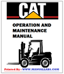 Download PDF For WR36M Caterpillar Forklift Operation And Maintenance Manual