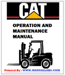 Download PDF For GP25N Caterpillar Forklift Operation And Maintenance Manual