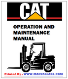 Download PDF For GP25N Caterpillar Forklift Operation And Maintenance Manual