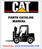 Download PDF For DP50CN1 Caterpillar Forklift Parts Catalog Manual