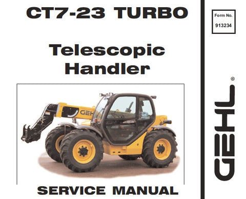 CT7-23 - Gehl TURBO Telescopic Handler Service Repair Manual PDF Download - Manual labs