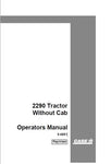Case IH 2290 Tractor (Without Cab) Operator’s Manual 9-6851 - Manual labs