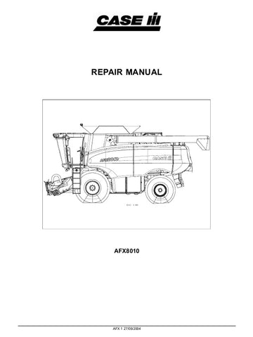 Case IH AFX8010 Combine Harvest Salvage Service Repair Manual - Manual labs