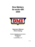 Case IH Ecolo-Til® 2500 DMI Row Markers Operator's Manual 00100277 - Manual labs