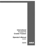 Case IH International T-4 and T-5 Crawler Tractor Operator's Manual 1003883R1 - Manual labs