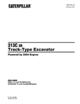Caterpillar Cat 313C SR Track Type Excavator Parts Catalog Manual WSA1-UP - Manual labs