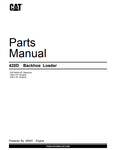 Caterpillar Cat 420D Backhoe Loader Parts Catalog Manual FDP18400-Up - Manual labs