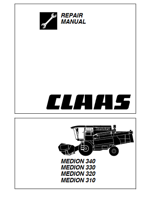 Claas MEDION 340, 330, 320, 310 Combine Service Repair Manual - Manual labs