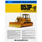 D53P-17 Komatsu Bulldozer Parts Catalog Manual S/N 80001-UP