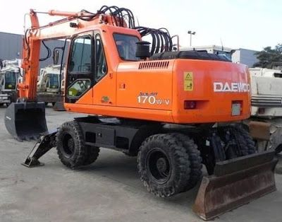 Daewoo Doosan Solar 170W-V Wheel Excavator Workshop Service Repair Manual SN: From 1001 - Manual labs