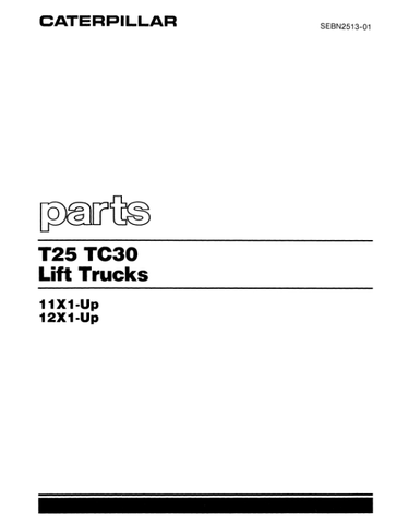 Download PDF For CAT Caterpillar TC30 Forklift Parts Catalog Manual - www.manuallabs.com