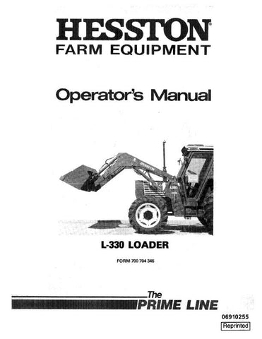 Fiat Hesston 700704345 L330 Loader - New Holland Operator's Manual 06910255 Download PDF - Manual labs