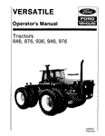 Ford 846, 876, 936, 946, 976 Ver Trac - New Holland Operator's Manual 42084651 Download PDF - Manual labs