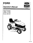 Ford LS25-12.5g Yt OM for Mdl# 986189 - New Holland Operator's Manual 42642510 Download PDF - Manual labs