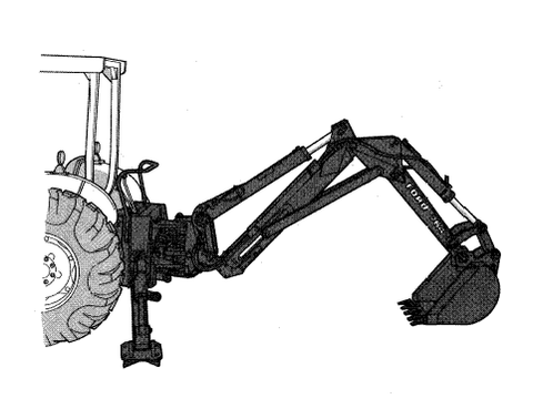 Ford SE4688 764 Backhoe on 445, 445A, 545, 545A Tractors (1988) - New Holland Operator's Manual 42076410 Download PDF - Manual labs