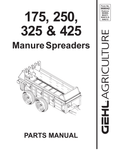 175, 250, 325 & 425 - Gehl Manure Spreaders Parts Manual - Manual labs