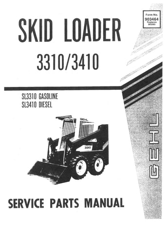 3310/3410 - GEHL Skid Loader Parts Catalog Manual PDF Download (Form No.903464 Replaces 903365) - Manual labs