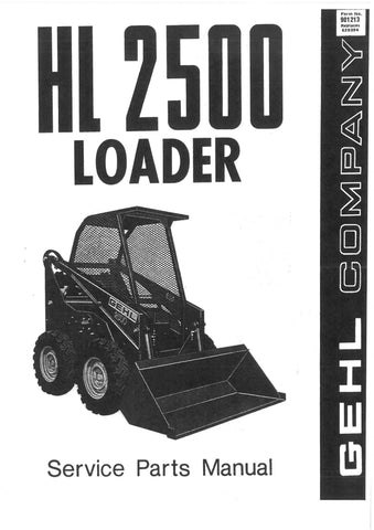 HL2500, HL 2500 - GEHL Loader Service Parts Catalog Manual PDF Download - Manual labs