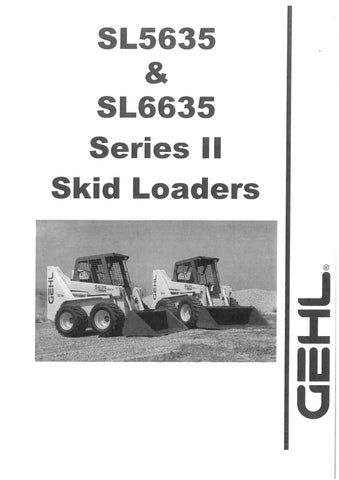 SL5635 / SL6635 Series II - GEHL Skid-Steer Loaders Parts Catalog Manual PDF Download - Manual labs