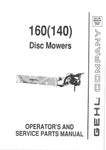 160 (140) - Gehl Disc Mowers Operator’s and Service Parts Catalog Manual - Manual labs