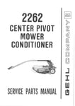 2262 - Gehl Center Pivot Mower Conditioner Parts Manual - Manual labs