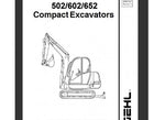 Gehl 502, 602, 652 Compact Excavator Service Repair Manual PDF Download - Manual labs