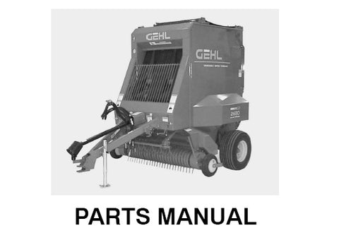 80 Series - Gehl Variable Chamber Round Balers Parts Manual - Manual labs