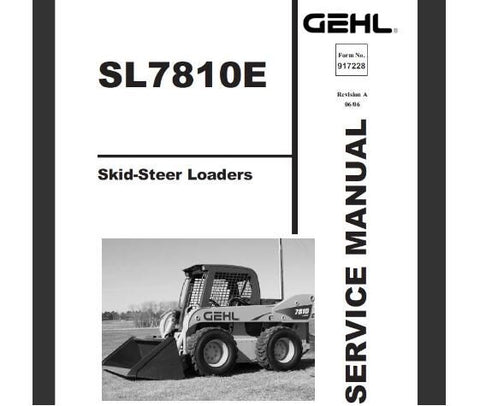 SL7810E - Gehl Skid-Steer Loader Service Repair Manual PDF Download - Manual labs