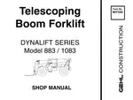 Gehl Telescoping Boom Forklift 883,1083 Service Manual 907330 - Manual labs