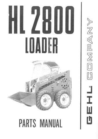 HL2800 - GEHL Loader Parts Catalog Manual PDF Download (Form No.902407) - Manual labs