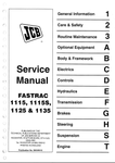 JCB 1115, 1115S, 1125, 1135 FASTRAC Workshop Service Repair Manual - Manual labs