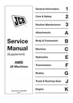 JCB AMS JS Machines Workshop Service Repair Manual Supplement - Manual labs