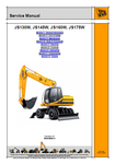 JCB JS130W, JS145W, JS160W, JS175W Wheeled Excavator Workshop Service Repair Manual 9803/6590-4 - Manual labs