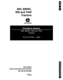 John Deere 1050, 850, 900HC, 950 Utility Tractor Technical Service Repair Manual TM1192