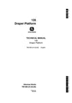 John Deere 135 Draper Platform Technical Service Repair Manual TM1280 - Manual labs
