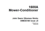 John Deere 1600A Mower-Conditioner Operator’s Manual OME83188 Download PDF - Manual labs